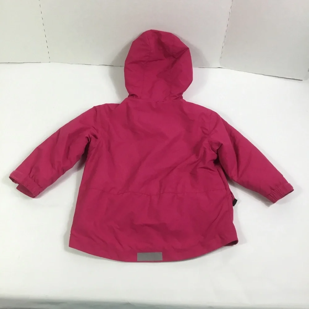 Lands End kids Coat Pink Size S zip up ‎ snap